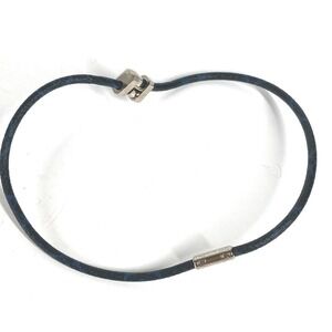 LOUIS VUITTON Blue Monogram Canvas Necklace